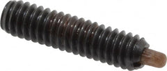 Gibraltar - 8-32, 5/8" Thread Length, 3/32" Plunger Projection, Steel Threaded Spring Plunger - 0.068 - 0.07" Max Plunger Diam, 5/8" Plunger Length, 0.7 Lb Init End Force, 2.3 Lb Final End Force - Americas Industrial Supply