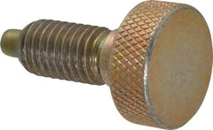 Gibraltar - 1/2-13, 7/8" Thread Length, 1/4" Max Plunger Diam, 1 Lb Init to 10 Lb Final End Force, Knob Handle Plunger - Knurled Knob, 1.13" Body Length, 7/8" Length Under Head/Shoulder, 1/4" Plunger Projection - Americas Industrial Supply