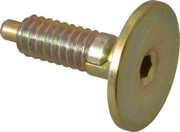 Gibraltar - 1/4-20, 0.4" Thread Length, 0.123" Max Plunger Diam, 1 Lb Init to 4 Lb Final End Force, Locking Knob Handle Plunger - Countersunk Knob, 1/8" Plunger Projection - Americas Industrial Supply