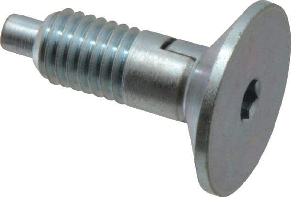 Gibraltar - 1/2-13, 0.65" Thread Length, 1/4" Max Plunger Diam, 1 Lb Init to 10 Lb Final End Force, Locking Knob Handle Plunger - Countersunk Knob, 1/4" Plunger Projection - Americas Industrial Supply