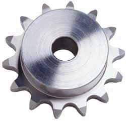 U.S. Tsubaki - 11 Teeth, 5/8" Chain Pitch, Chain Size 50, Plain Bore Sprocket - 5/8" Bore Diam, 2-7/32" Pitch Diam, 2-1/2" Outside Diam - Americas Industrial Supply