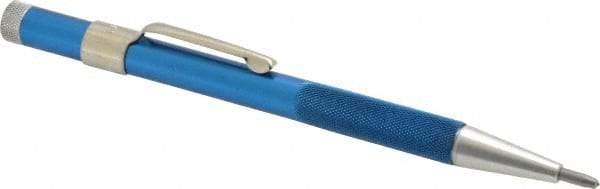 Made in USA - 5-1/2" OAL Nonretractable Pocket Scriber - Aluminum with Diamond Point - Americas Industrial Supply