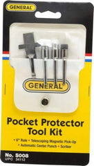 General - 4 Piece Pocket Tool Set - Steel - Americas Industrial Supply