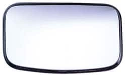 Value Collection - 8" Long to 4" Wide Automotive Clamp-On Convex Mirror - Stainless Steel - Americas Industrial Supply