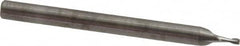 RobbJack - 0.04", 0.06" LOC, 1/8" Shank Diam, 1-1/2" OAL, 2 Flute, Solid Carbide Square End Mill - Single End, Uncoated, Spiral Flute, 30° Helix, Centercutting, Right Hand Cut, Right Hand Flute, Series SS-2 - Americas Industrial Supply
