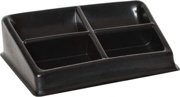 Bayhead Products - 8-1/2" Wide x 3" High x 8-1/2" Deep, Small Parts Assembly Tray - Plastic Frame, 4 Compartments, 4-1/2" Wide x 3" Deep Bin - Americas Industrial Supply