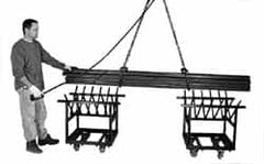 Bayhead Products - 32 Inch Long x 27 Inch Wide x 34 Inch High Steel Long-Load Truck - 4,000 Lbs. Load Capacity - Americas Industrial Supply