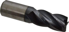 Accupro - 1", 4 Flute, Single End, Solid Carbide, Corner Chamfer End Mill - 4" OAL, Right Hand Flute, 2" LOC, Right Hand Cut - Americas Industrial Supply