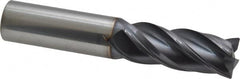 Accupro - 5/8", 4 Flute, Single End, Solid Carbide, Corner Chamfer End Mill - 3-1/2" OAL, Right Hand Flute, 1-5/8" LOC, Right Hand Cut - Americas Industrial Supply