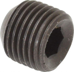 Value Collection - 9/16-18 UNF, 1/2" OAL, Cup Point Set Screw - Grade ASTM F912 Alloy Steel, 1/4" Key - Americas Industrial Supply