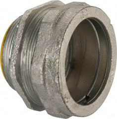 Cooper Crouse-Hinds - 2" Trade, Malleable Iron Compression Straight Rigid/Intermediate (IMC) Conduit Connector - Insulated - Americas Industrial Supply