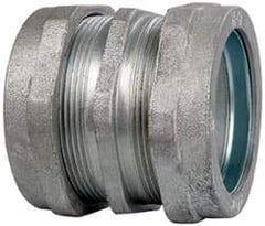 Cooper Crouse-Hinds - 2" Trade, Malleable Iron Compression Rigid/Intermediate (IMC) Conduit Coupling - Noninsulated - Americas Industrial Supply