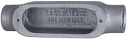 Cooper Crouse-Hinds - 1 Gang, (2) 1-1/4" Knockouts, Aluminum Rectangle Outlet Body - 8.45" Overall Height x 2.49" Overall Width x 2.73" Overall Depth - Americas Industrial Supply