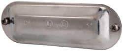 Cooper Crouse-Hinds - 1" Trade, Steel Conduit Body Cover Plate - Use with Form 5 Conduit Bodies - Americas Industrial Supply