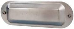 Cooper Crouse-Hinds - 2" Trade, Steel Conduit Body Cover Plate - Use with Form 5 Conduit Bodies - Americas Industrial Supply