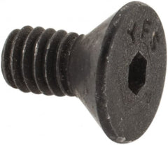 Value Collection - #4-48 UNF Hex Socket Drive, 82° Flat Screw - Alloy Steel, Black Oxide Finish, Fully Threaded, 1/4" OAL - Americas Industrial Supply