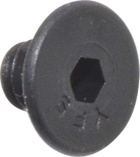 Value Collection - #6-32 UNC Hex Socket Drive, 82° Flat Screw - Alloy Steel, Black Oxide Finish, Fully Threaded, 3/16" OAL - Americas Industrial Supply
