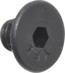 Value Collection - #6-32 UNC Hex Socket Drive, 82° Flat Screw - Alloy Steel, Black Oxide Finish, Fully Threaded, 3/16" OAL - Americas Industrial Supply
