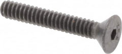 Value Collection - #6-32 UNC Hex Socket Drive, 82° Flat Screw - Alloy Steel, Black Oxide Finish, Fully Threaded, 7/8" OAL - Americas Industrial Supply
