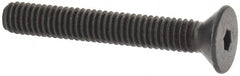 Value Collection - #6-40 UNF Hex Socket Drive, 82° Flat Screw - Alloy Steel, Black Oxide Finish, Fully Threaded, 1" OAL - Americas Industrial Supply