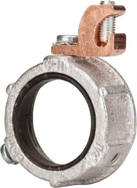 Cooper Crouse-Hinds - 1-1/4" Trade, Malleable Iron Threaded Rigid/Intermediate (IMC) Conduit Bushing - Partially Insulated - Americas Industrial Supply