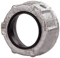 Cooper Crouse-Hinds - 1" Trade, Malleable Iron Threaded Rigid/Intermediate (IMC) Conduit Bushing - Partially Insulated - Americas Industrial Supply