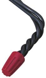 Ideal - 2, 14 to 4, 12 AWG, 600 Volt, Flame Retardant, Standard Twist on Wire Connector - Red, 221°F - Americas Industrial Supply