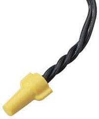 Ideal - 2, 18 to 3, 12 AWG, 600 Volt, Flame Retardant, Wing Twist on Wire Connector - Yellow, 221°F - Americas Industrial Supply