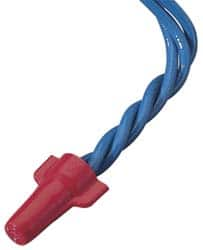 Ideal - 2, 18 to 4, 10 AWG, 600 Volt, Flame Retardant, Wing Twist on Wire Connector - Red, 221°F - Americas Industrial Supply