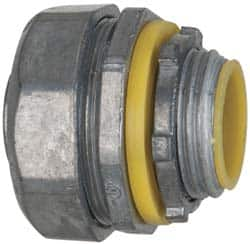 Cooper Crouse-Hinds - 3/4" Trade, Die Cast Zinc Threaded Straight Liquidtight Conduit Connector - Insulated - Americas Industrial Supply