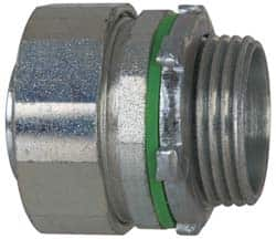 Cooper Crouse-Hinds - 1" Trade, Steel Threaded Straight Liquidtight Conduit Connector - Noninsulated - Americas Industrial Supply