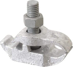 Cooper Crouse-Hinds - 3/4" Pipe, Malleable Iron, Electro Galvanized Conduit Clamp - 1 Mounting Hole - Americas Industrial Supply