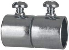 Cooper Crouse-Hinds - 1/2" Trade, Steel Set Screw EMT Conduit Coupling - Noninsulated - Americas Industrial Supply