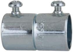 Cooper Crouse-Hinds - 3/4" Trade, Steel Set Screw EMT Conduit Coupling - Noninsulated - Americas Industrial Supply