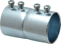 Cooper Crouse-Hinds - 1-1/4" Trade, Steel Set Screw EMT Conduit Coupling - Noninsulated - Americas Industrial Supply