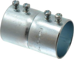 Cooper Crouse-Hinds - 1-1/2" Trade, Steel Set Screw EMT Conduit Coupling - Noninsulated - Americas Industrial Supply