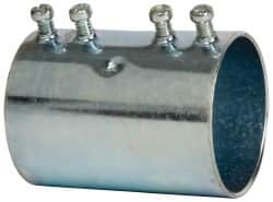 Cooper Crouse-Hinds - 2" Trade, Steel Set Screw EMT Conduit Coupling - Noninsulated - Americas Industrial Supply