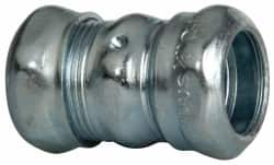 Cooper Crouse-Hinds - 1/2" Trade, Steel Compression EMT Conduit Coupling - Noninsulated - Americas Industrial Supply