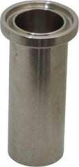 VNE - 3/4", Clamp Style, Sanitary Stainless Steel Pipe Welding Ferrule - Tube OD Connection, Grade 316/316L - Americas Industrial Supply