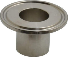 VNE - 1", Clamp Style, Sanitary Stainless Steel Pipe Welding Ferrule - Tube OD Connection, Grade 316/316L - Americas Industrial Supply
