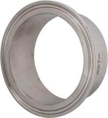 VNE - 2-1/2", Clamp Style, Sanitary Stainless Steel Pipe Welding Ferrule - Tube OD Connection, Grade 316/316L - Americas Industrial Supply