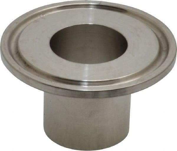 VNE - 1", Clamp Style, Sanitary Stainless Steel Pipe Welding Ferrule - Tube OD Connection, Grade 304 - Americas Industrial Supply