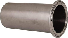 VNE - 2", Clamp Style, Sanitary Stainless Steel Pipe Tygon Hose Adapter - Tube OD Connection, Grade 304 - Americas Industrial Supply