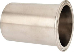 VNE - 3", Clamp Style, Sanitary Stainless Steel Pipe Tygon Hose Adapter - Tube OD Connection, Grade 304 - Americas Industrial Supply