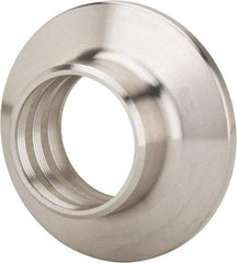 VNE - 1", Clamp Style, Sanitary Stainless Steel Pipe Recessless Ferrule (Expanding) - Tube OD Connection, Grade 316/316L - Americas Industrial Supply
