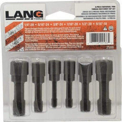 Lang - UNF, 3 & 4 Flute, Zinc Finish, Carbon Steel Tap Set - Right Hand Cut - Americas Industrial Supply