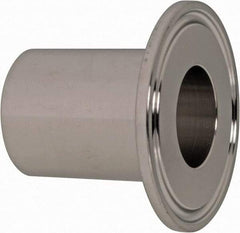 VNE - 1", Clamp Style, Sanitary Stainless Steel Pipe Tank Welding Ferrule - Tube OD Connection, Grade 304 - Americas Industrial Supply