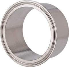 VNE - 3", Clamp Style, Sanitary Stainless Steel Pipe Tank Welding Ferrule - Tube OD Connection, Grade 304 - Americas Industrial Supply