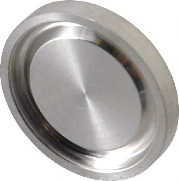 VNE - 3/4", Clamp Style, Sanitary Stainless Steel Pipe End Cap - Tube OD Connection, Grade 316/316L - Americas Industrial Supply