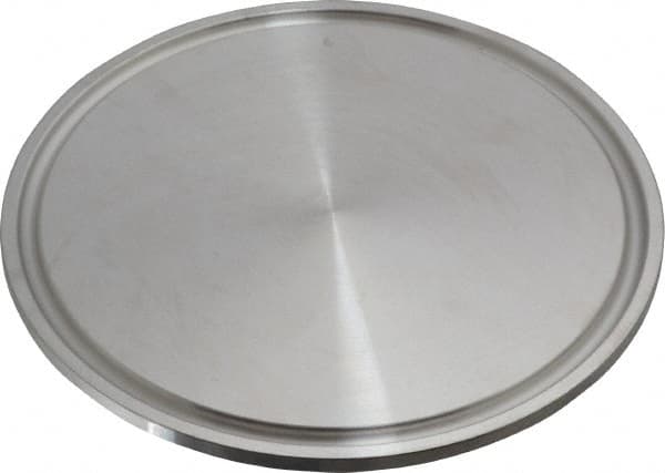 VNE - 3", Clamp Style, Sanitary Stainless Steel Pipe End Cap - Tube OD Connection, Grade 304 - Americas Industrial Supply